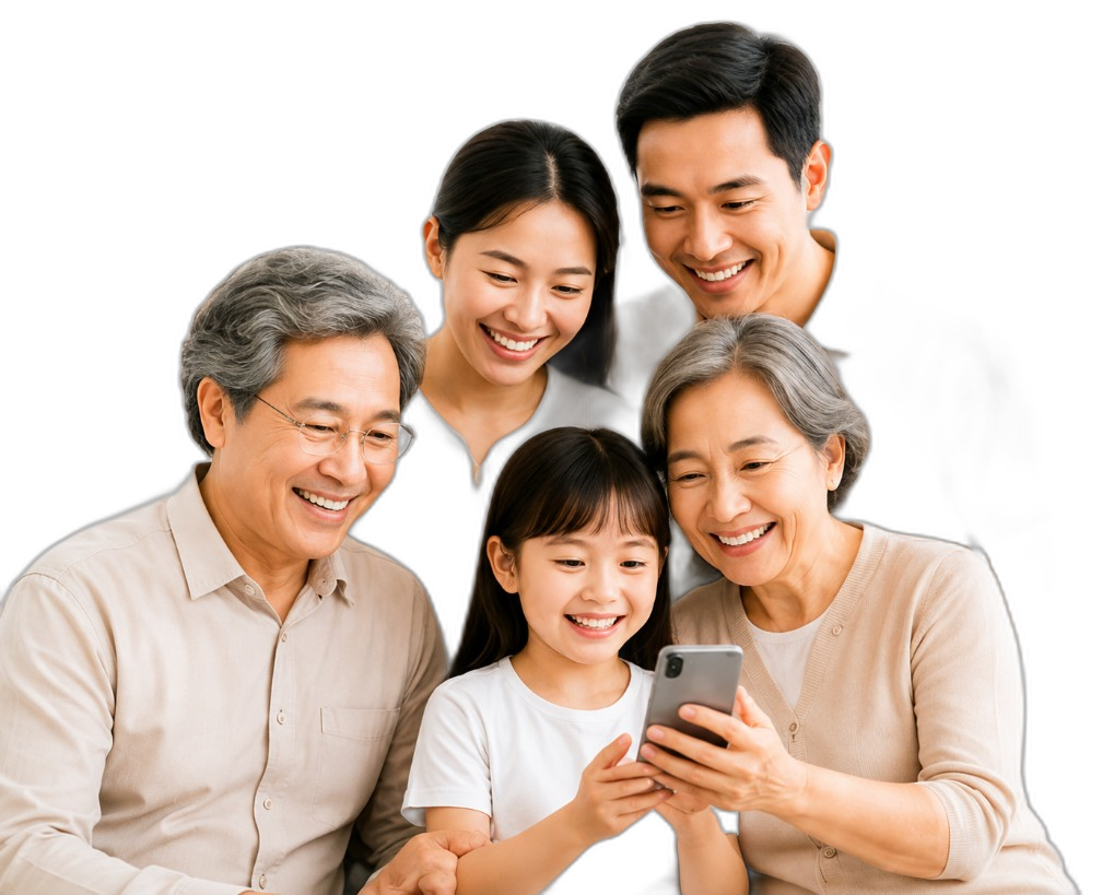 Gia đình dùng App Novixa